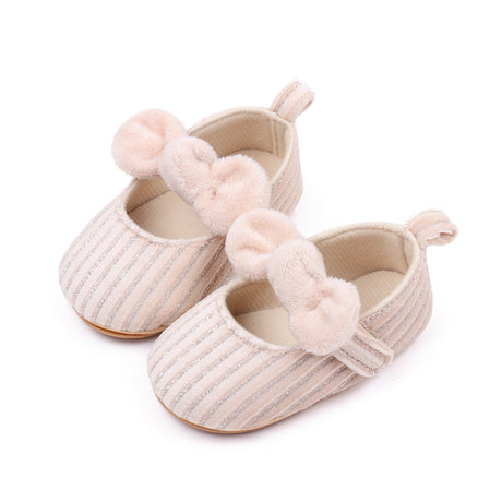 Bow and Stripes Baby Shoes