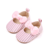 Bow and Stripes Baby Shoes