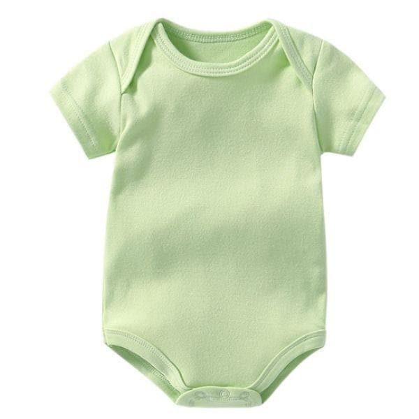 Green Short Sleeve Baby Bodysuit Unisex Baby Clothes Australia