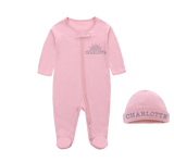 Personalise Pink Zippy Romper Set