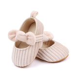 Bow and Stripes Baby Shoes