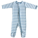 Blue Stripe Zippy Romper Set