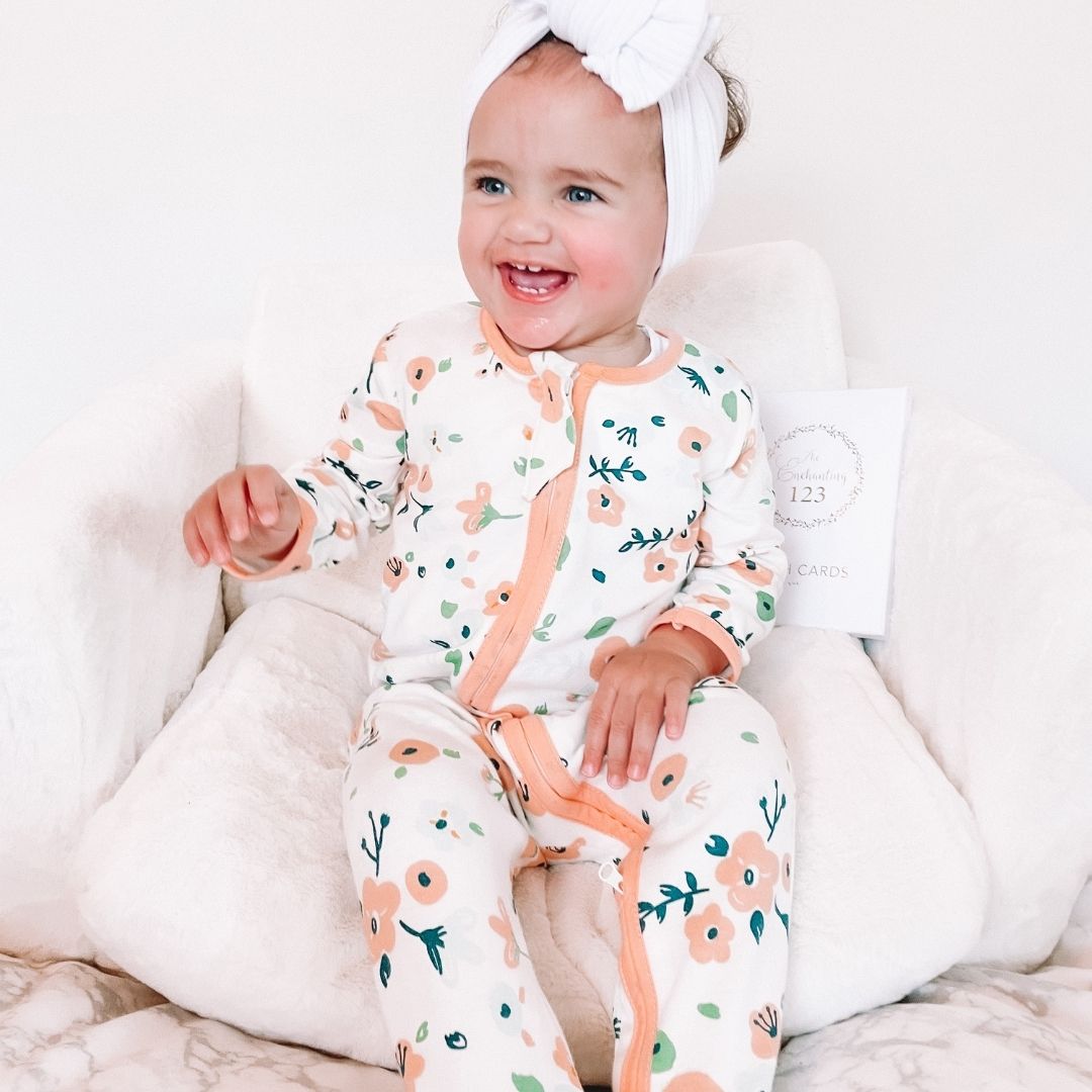 Floral romper clearance baby girl