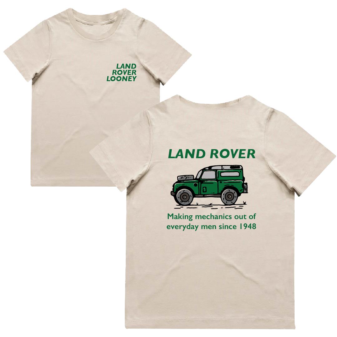 Land Rover Mechanic T Shirt Adults 6 Colours Bespoke Baby Kids