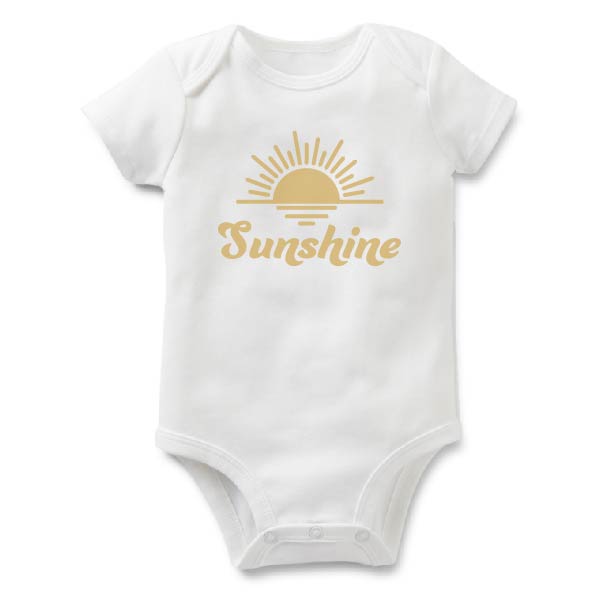 Sunshine, White Baby Bodysuit