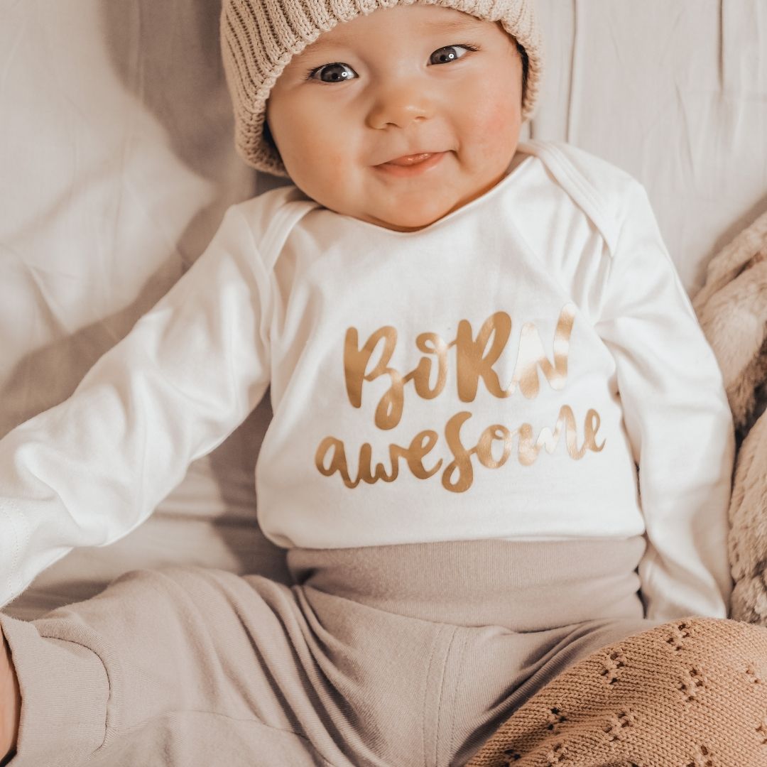 Tan baby hot sale onesie