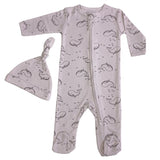 Whale Zippy Romper Set