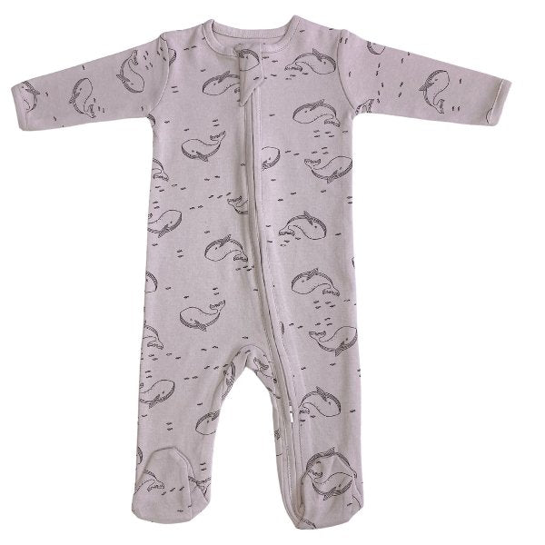 Whale Zippy Romper Set