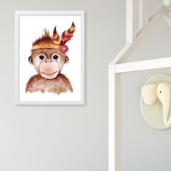 Monkey wall best sale art for nursery