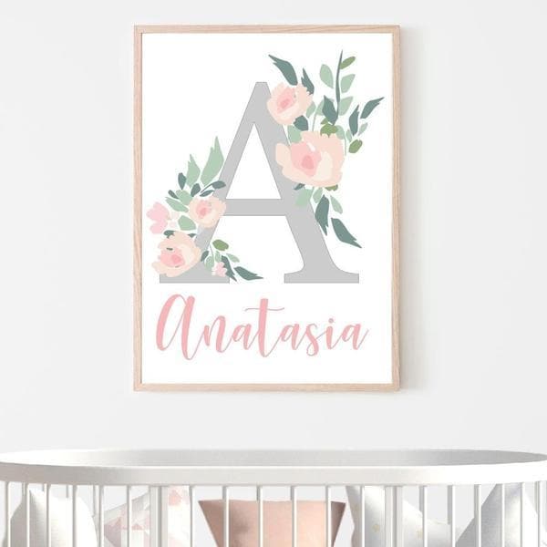 Personalised Baby Wall Art Personalised Birth Details Bespoke Baby Bespoke Baby Kids