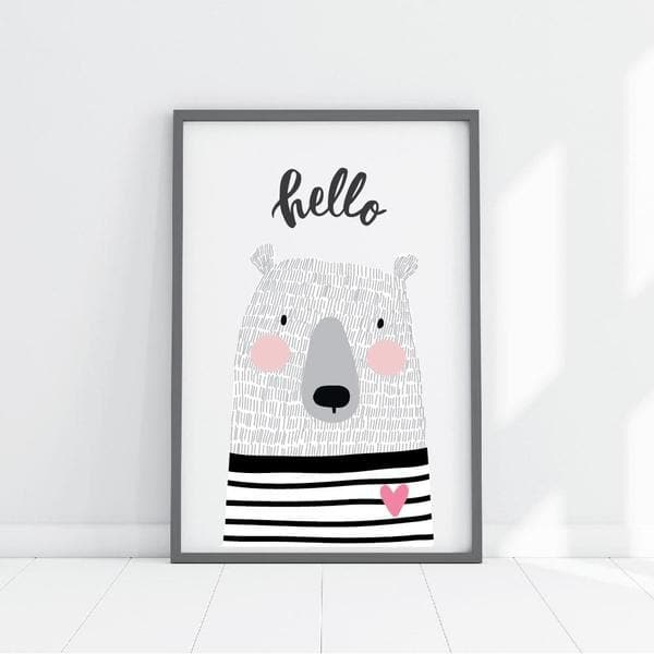 Scandi sales nursery prints